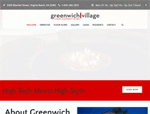 Tablet Screenshot of greenwichvillagevabeach.com